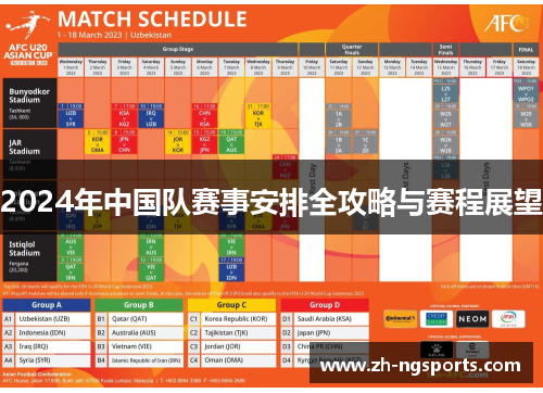 2024年中国队赛事安排全攻略与赛程展望